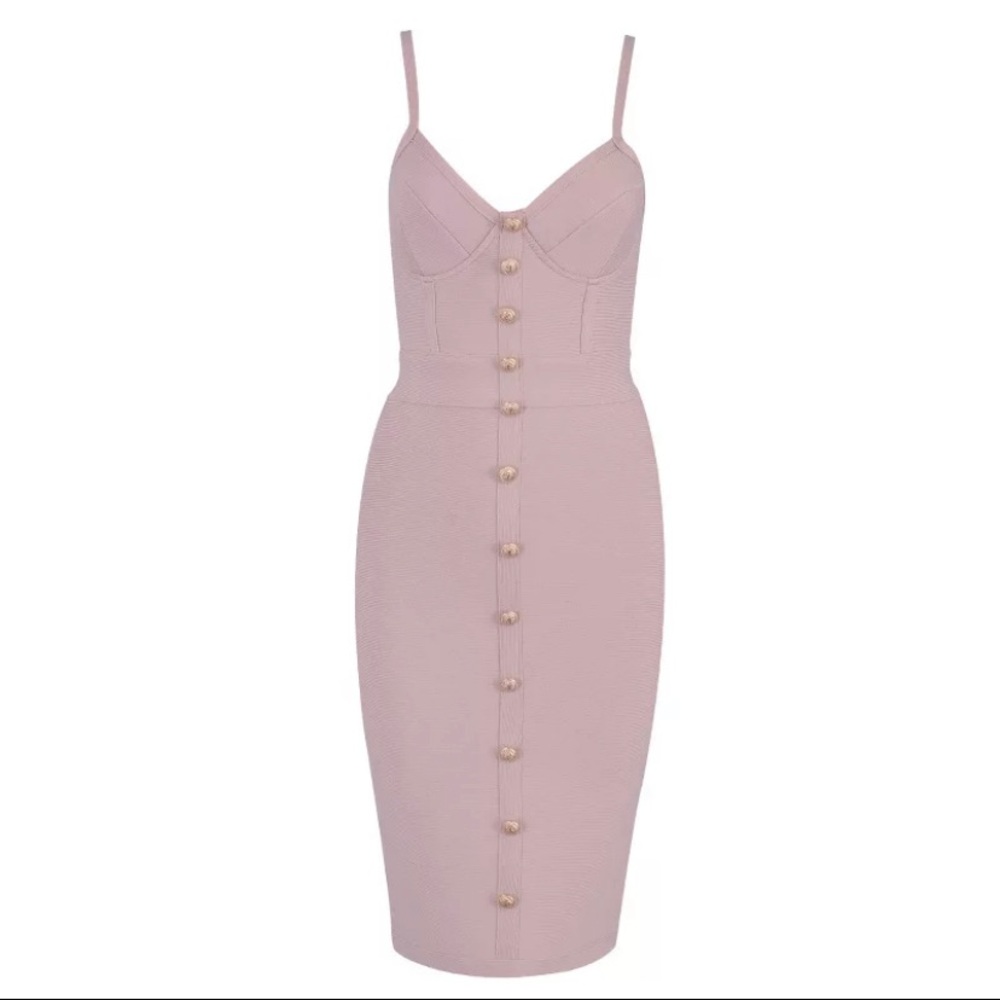 NWT bandage dress in pink. Sizes available S, M,L